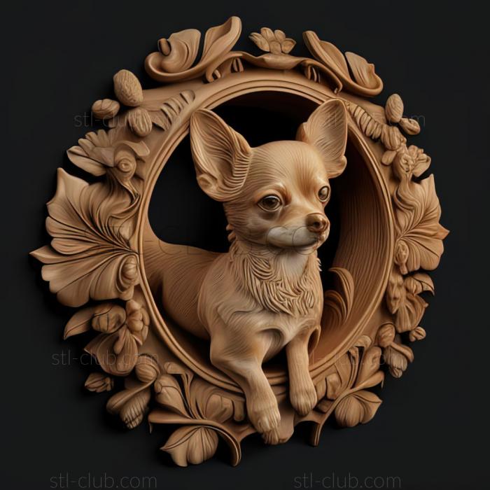 3D model st Chihuahua dog (STL)